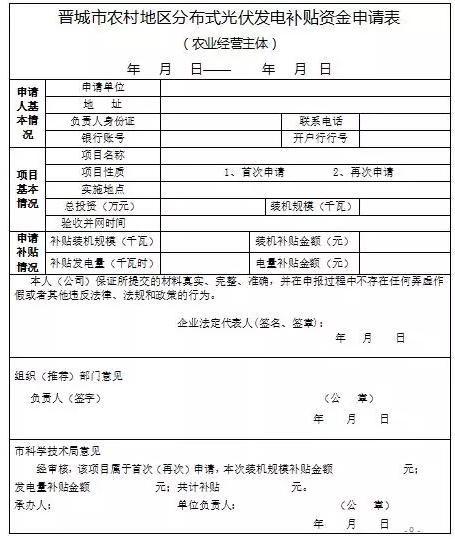 山西晉城2017年第二批分布式光伏發(fā)電項(xiàng)目資金補(bǔ)貼開始申報(bào)了！