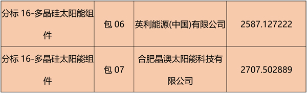 國網(wǎng)2018綜合能源服務項目招標光伏組件、逆變器中標名單